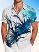 Alohadaddy Summer Circle Polka Dot Casual Vacation Shirt