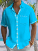 Alohadaddy Summer Flower Simple Commuting Vacation Shirt