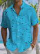 Alohadaddy Summer Lines Wavy Beach Casual Vacation Shirt