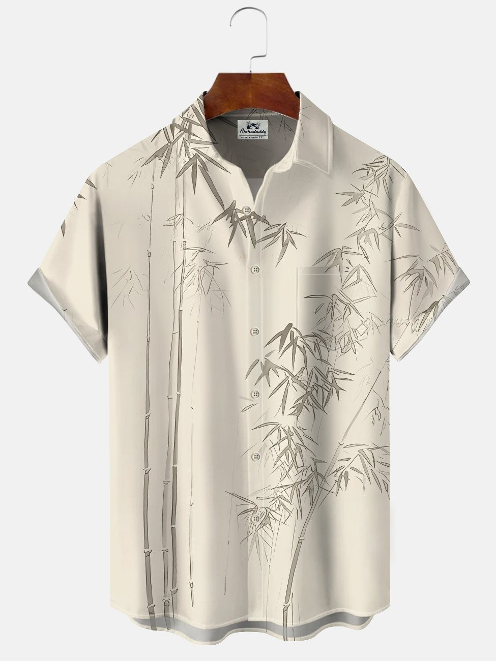Alohadaddy Summer Plant Bamboo Tropical Casual Vacation Shirt