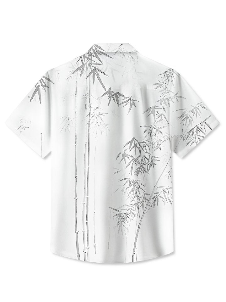 Alohadaddy Summer Plant Bamboo Tropical Casual Vacation Shirt