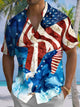 Camisa informal de vacaciones en la playa con la bandera de verano de Alohadaddy para el Día de la Independencia