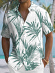 Alohadaddy Summer Plant Leaves Casual Vacation Shirt