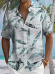 Alohadaddy Summer Tropical Plant Leaves Casual Vacation Shirt