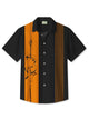 Alohadaddy Summer Music Casual Commute 50s Vintage Bowling Shirt