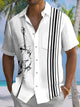 Alohadaddy Summer Music Casual Commute 50s Vintage Bowling Shirt
