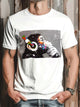 Alohadaddy Summer Retro Music Animal Stars Music Casual Vacation T-Shirt