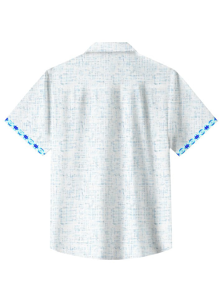 Alohadaddy Summer Ethnic Style Gradient 50s Vintage Bowling Shirt