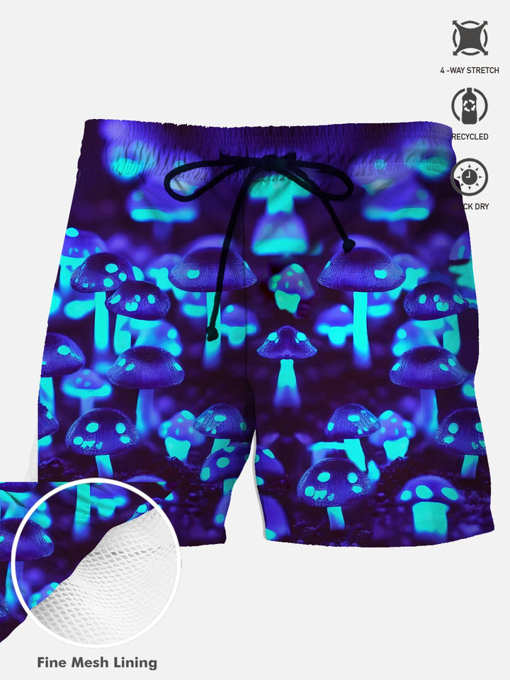 Alohadaddy Summer Plants Tropical 3D Fluorescent Leisure Vacation Men&