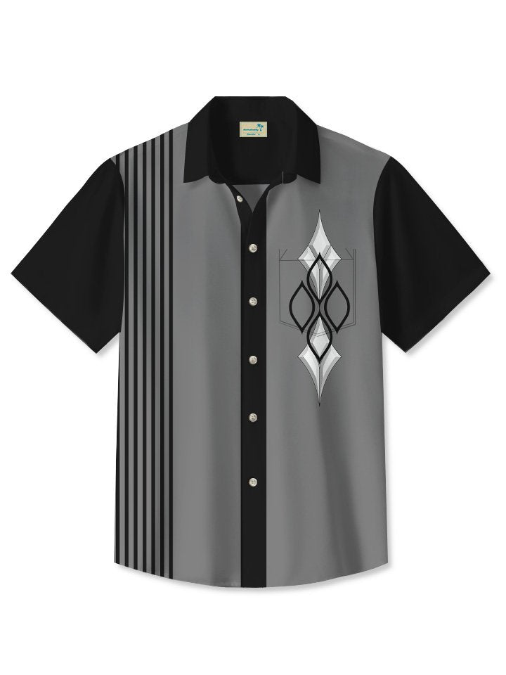 Alohadaddy Summer Ethnic Style Geometric Pattern Pocket Button Casual Vacation Men&