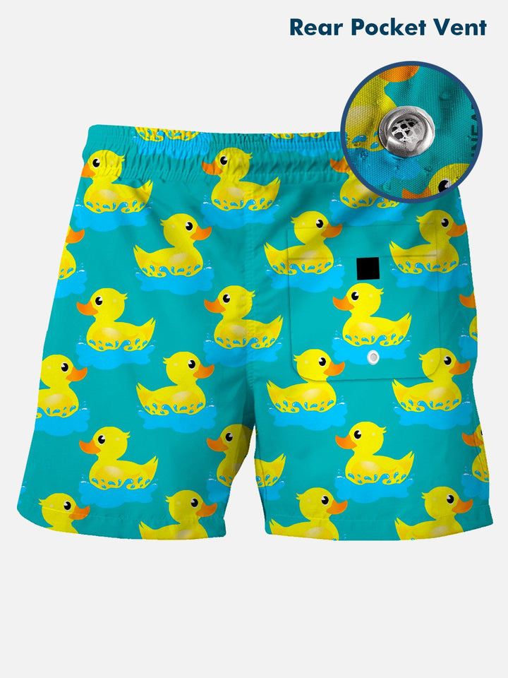 Alohadaddy Summer Duck Animal Pocket Button Leisure Vacation Men&