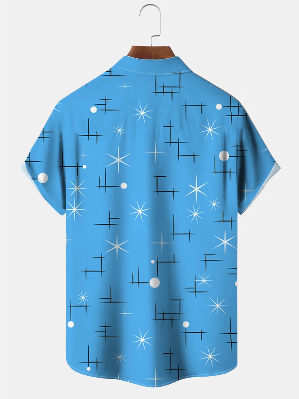 Chemise à manches courtes pour homme, décontractée, avec poches, boutons, motif géométrique, été, Alohadaddy