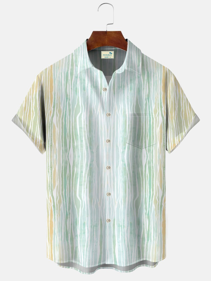 Alohadaddy Summer Geometric Stripes Gradient Men&
