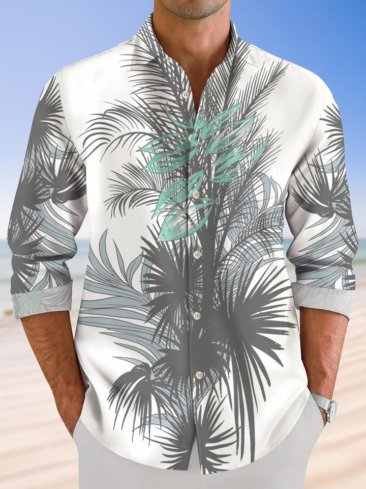 Alohadaddy Spring and Autumn Plants Contrast Color Men&