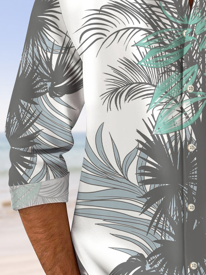 Alohadaddy Spring and Autumn Plants Contrast Color Men&