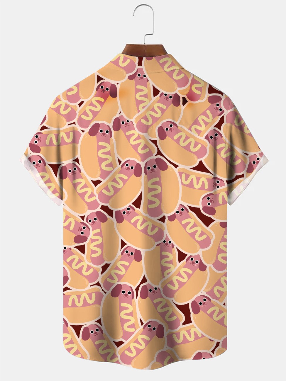 Chemise à manches courtes décontractée avec poche boutonnée 3D pour l&