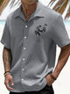 Camisa informal de verano con botones y bolsillos de bambú para hombre de Alohadaddy