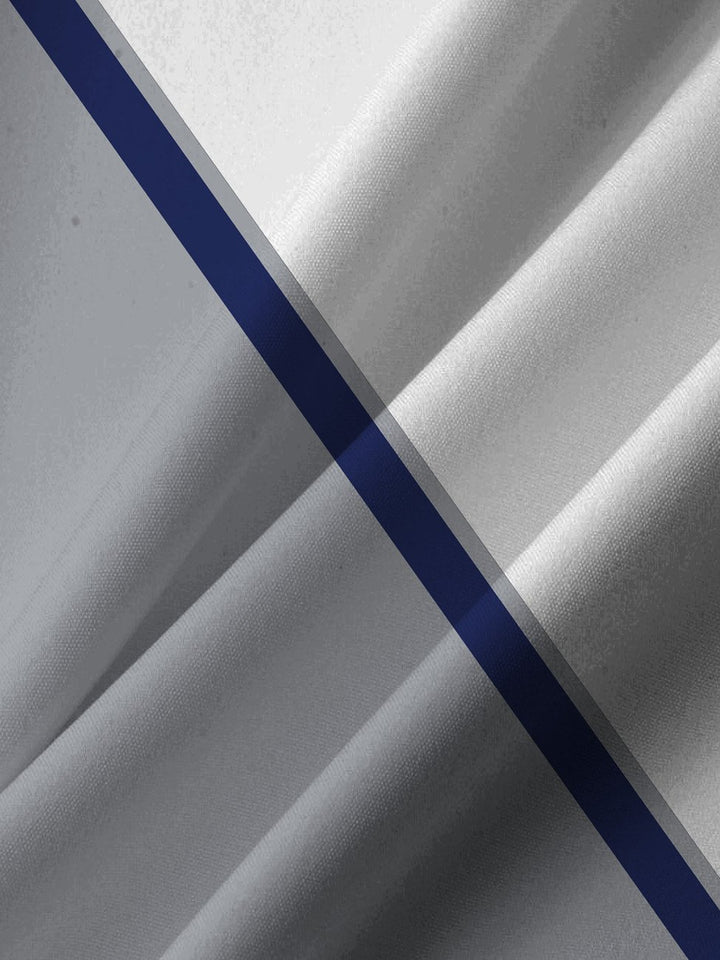 Chemise à manches courtes décontractée à rayures géométriques d&