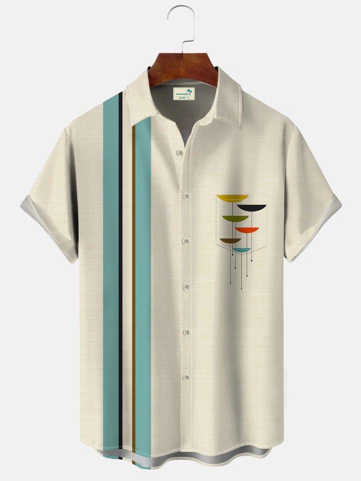 Alohadaddy Summer Geometric Stripes Men&
