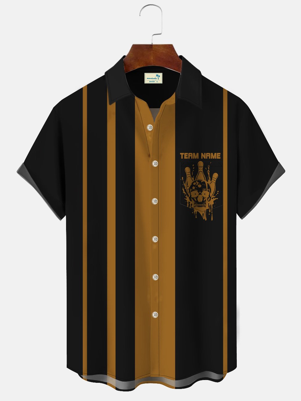 Alohadaddy Summer Geometric Stripes Bowling Men&