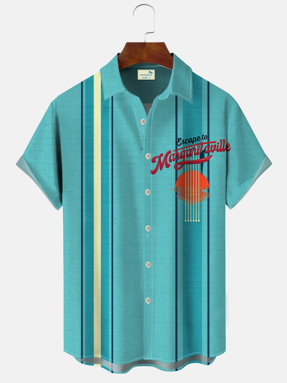 Alohadaddy Summer Stripes Music Sunset Men&