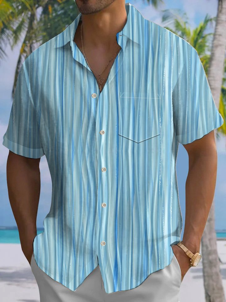 Alohadaddy Summer Stripes Ethnic Pattern Men&