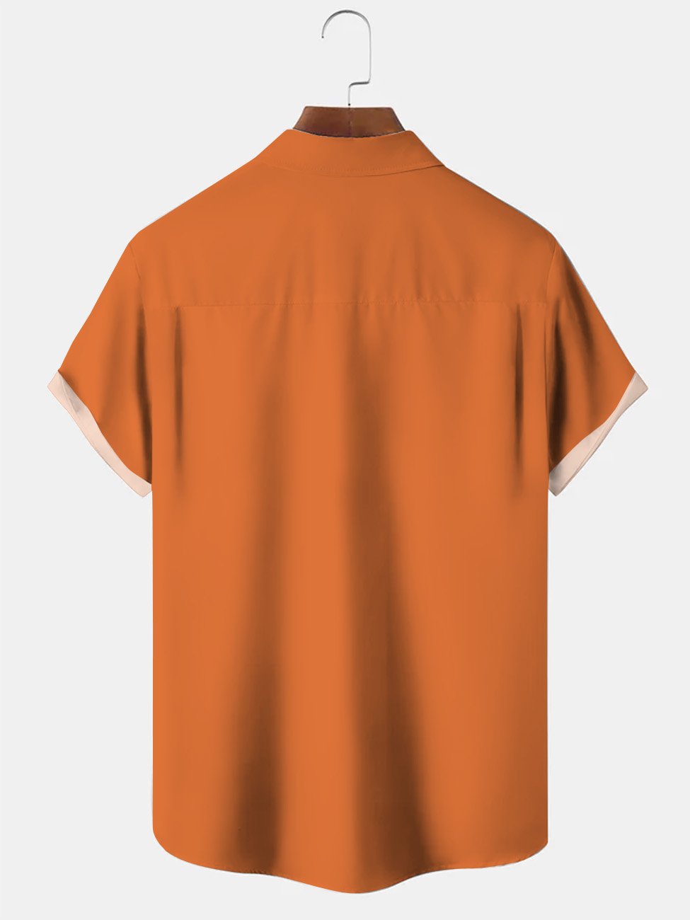 Camisa informal de manga corta con botones y bolsillo para ir al trabajo, estilo retro de los años 50, con estatua de piedra de coco de Alohadaddy para hombre