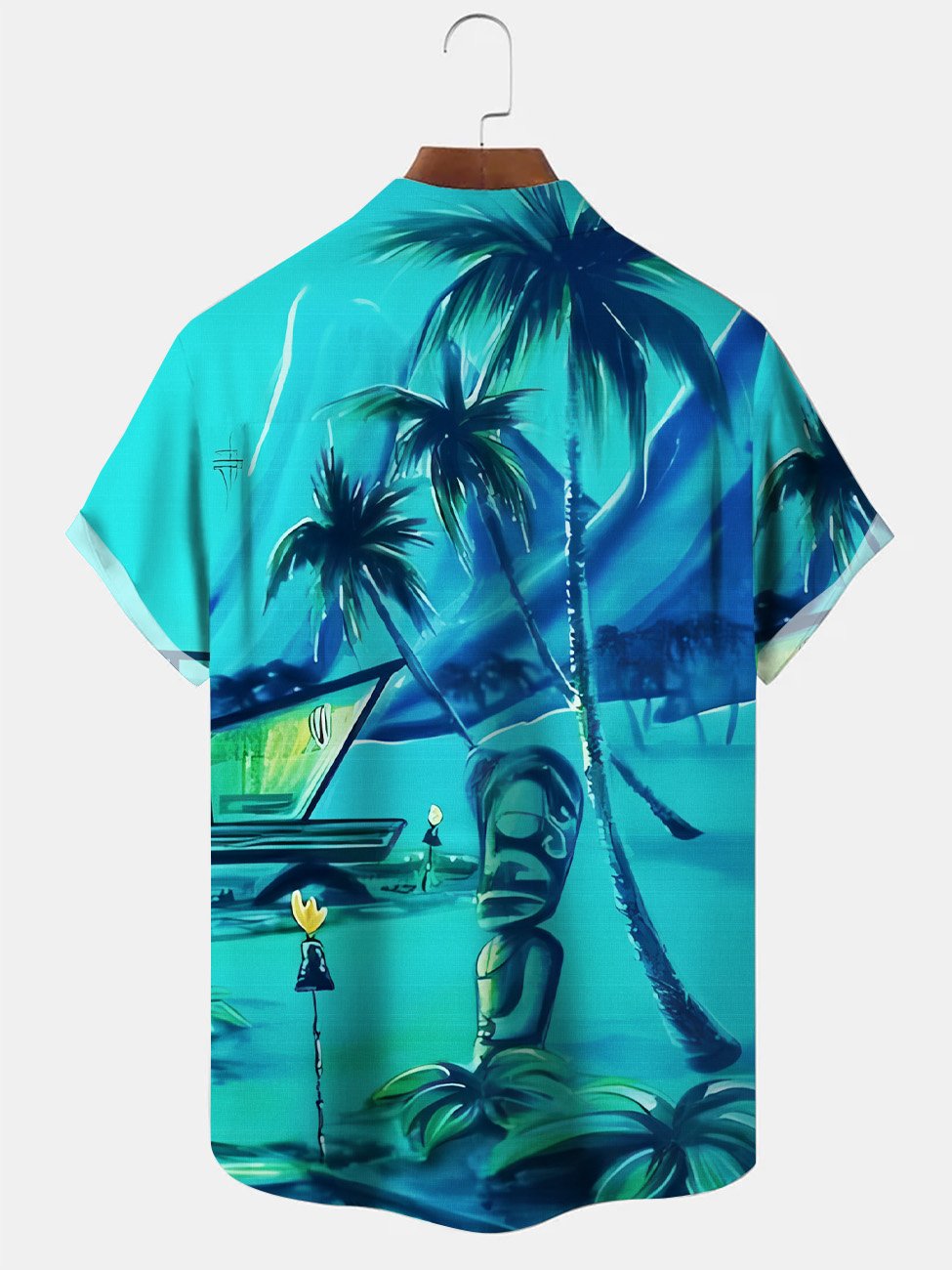 Alohadaddy Coconut Tree Stone Statue Vintage Men&