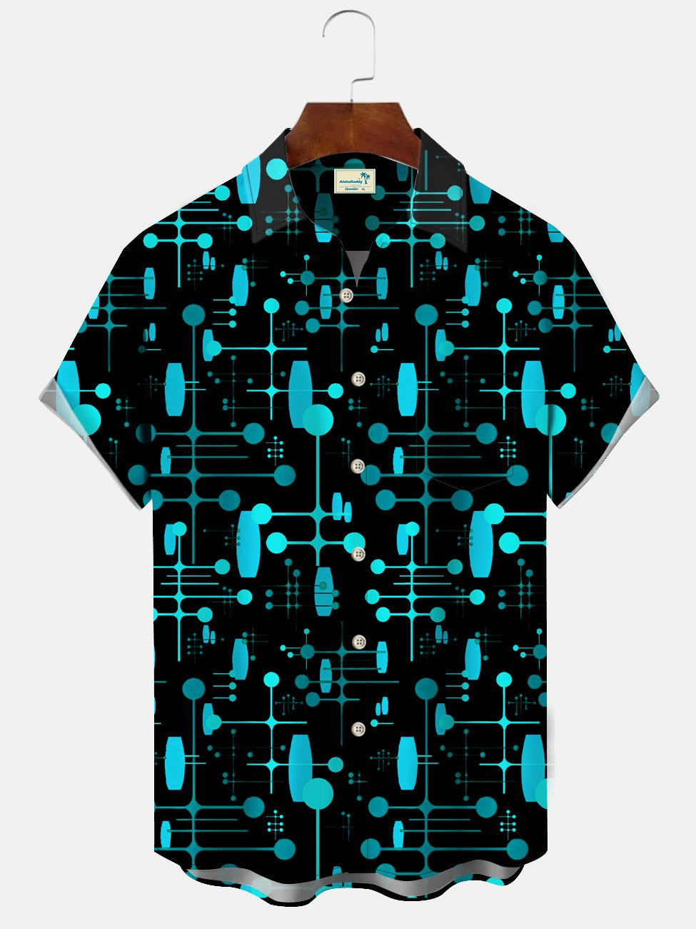 Alohadaddy Summer Geometric Pattern Polka Dot Lines Casual Vacation Shirt