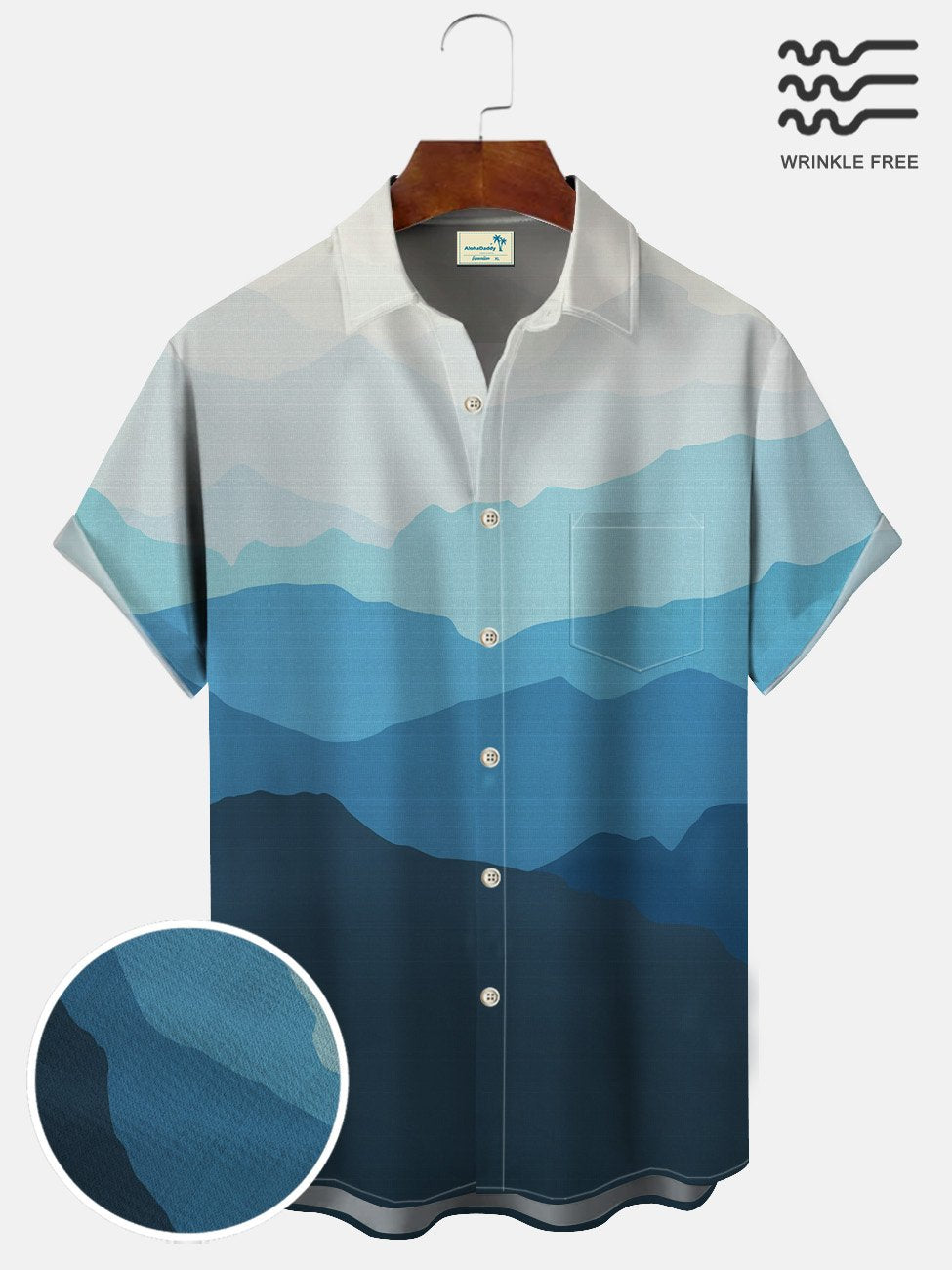 Alohadaddy Mountains Geometric Gradient Men&