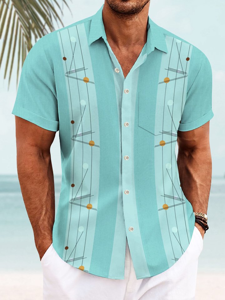 Alohadaddy Geometric Pattern 3D Stereo Men&
