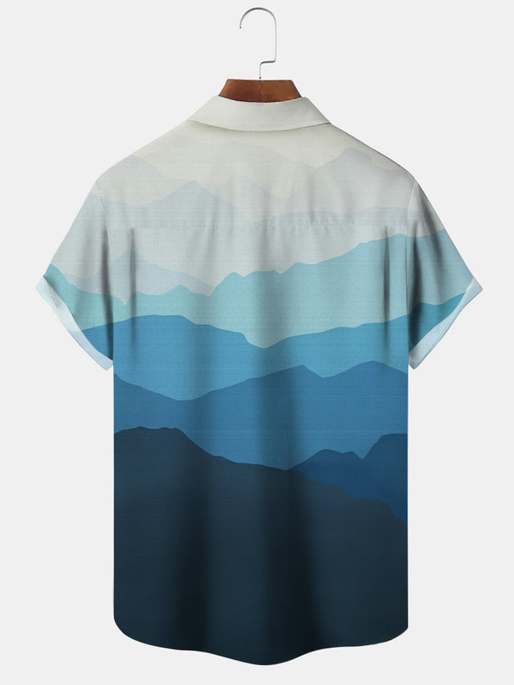 Alohadaddy Mountains Geometric Gradient Men&