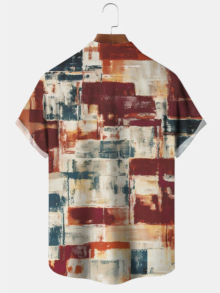 Alohadaddy Retro Geometric Pattern Men&