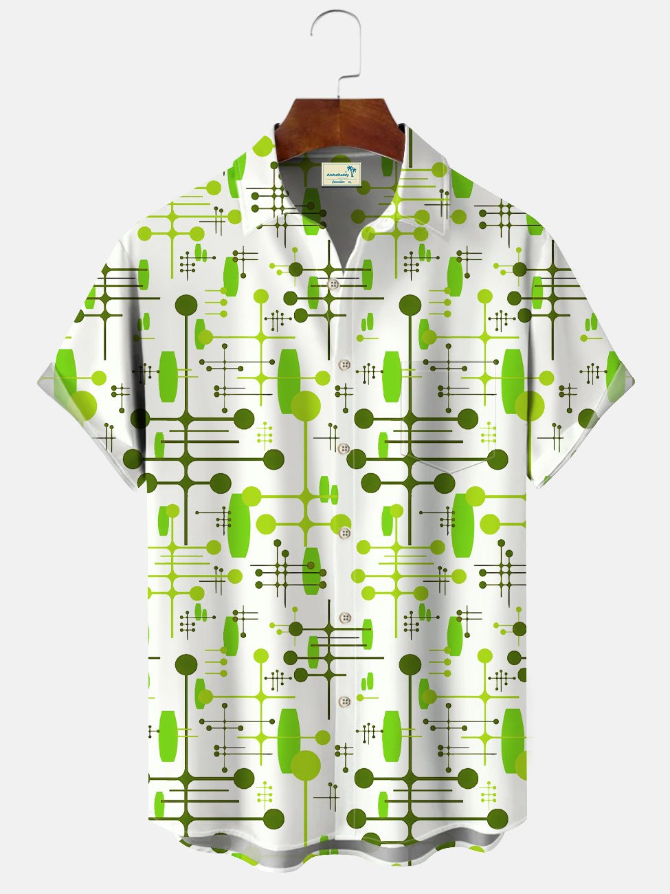 Alohadaddy Summer Geometric Pattern Polka Dot Lines Casual Vacation Shirt