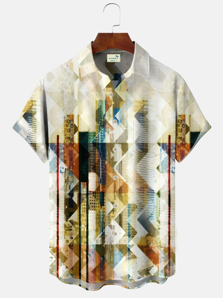 Alohadaddy Retro Ethnic Style Geometric Pattern Men&