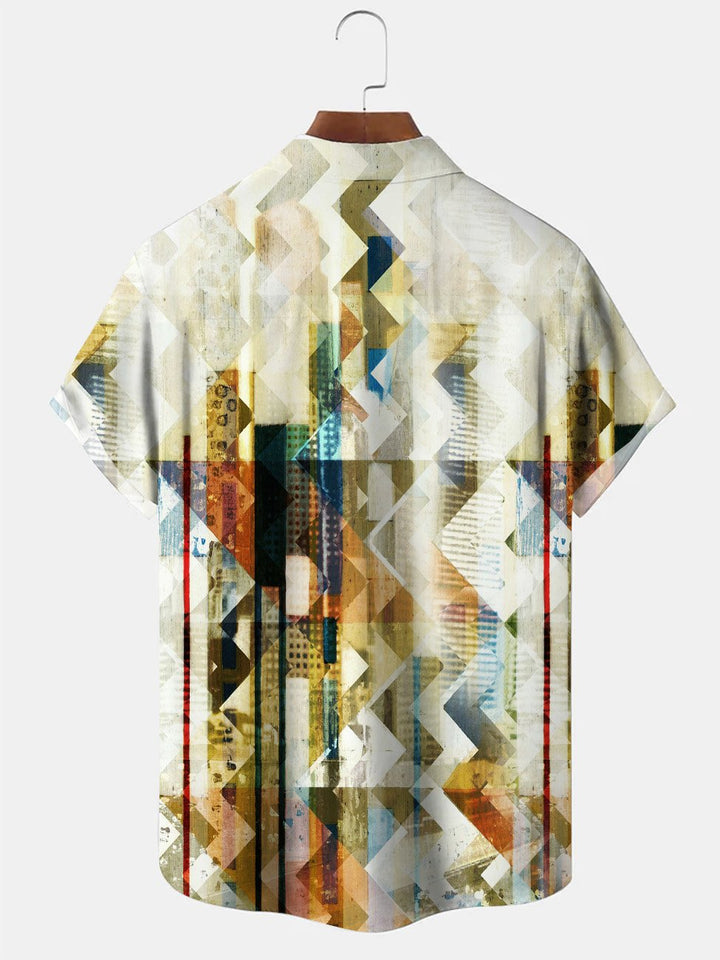 Alohadaddy Retro Ethnic Style Geometric Pattern Men&