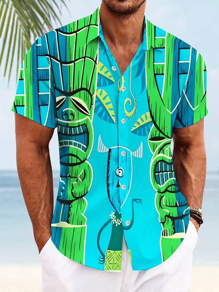 Alohadaddy Coconut Tree Stone Statue Vintage Men&