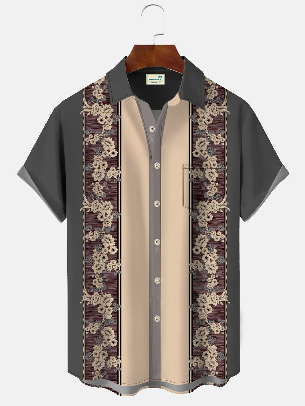 Alohadaddy Retro Ethnic Flower Men&