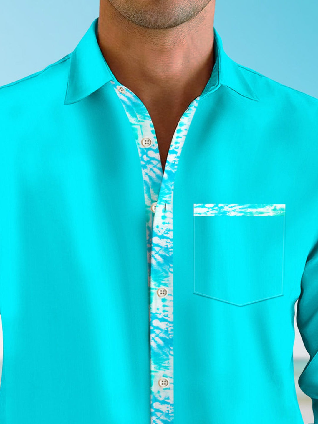 Camisa informal de manga larga para hombre, estilo años 50, con bolsillos y botones, con flores de colores fluorescentes, para ir al trabajo y jugar a los bolos