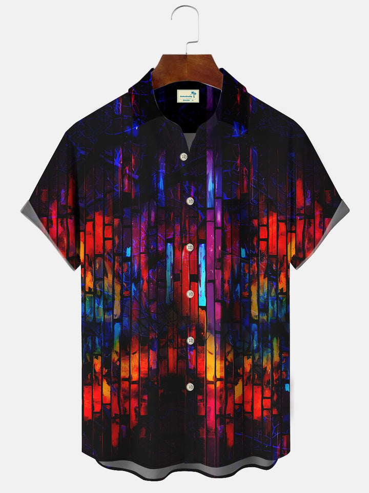 Alohadaddy Retro Geometric Pattern Men&