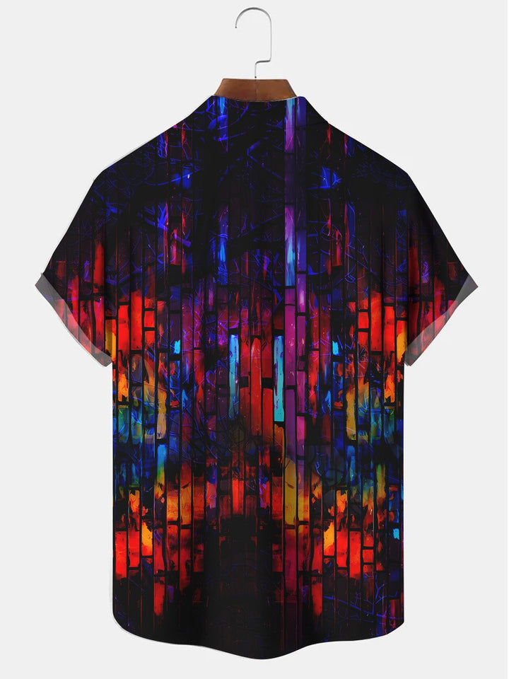 Alohadaddy Retro Geometric Pattern Men&