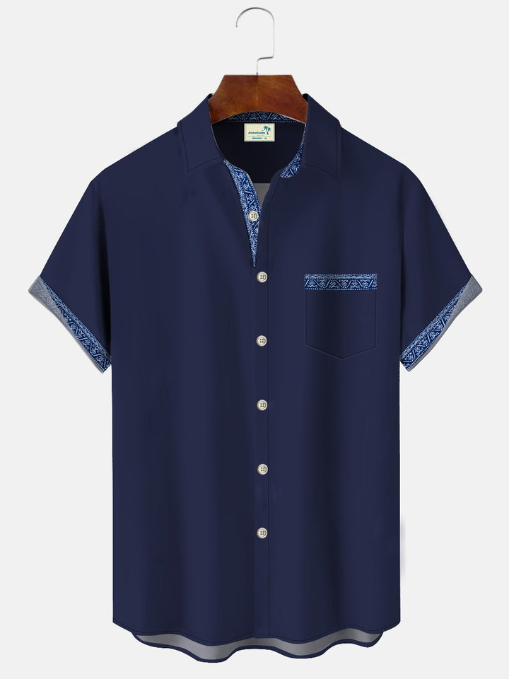 Alohadaddy Ethnic Style Contrast Color Retro Men&