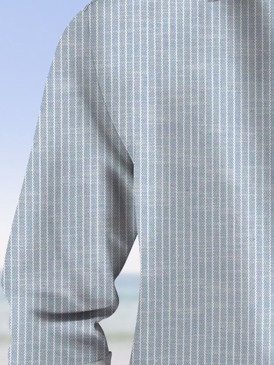 Alohadaddy Geometric Stripes Men Button Pocket 50S Bowling Commuter Casual Short Sleeve Shirt