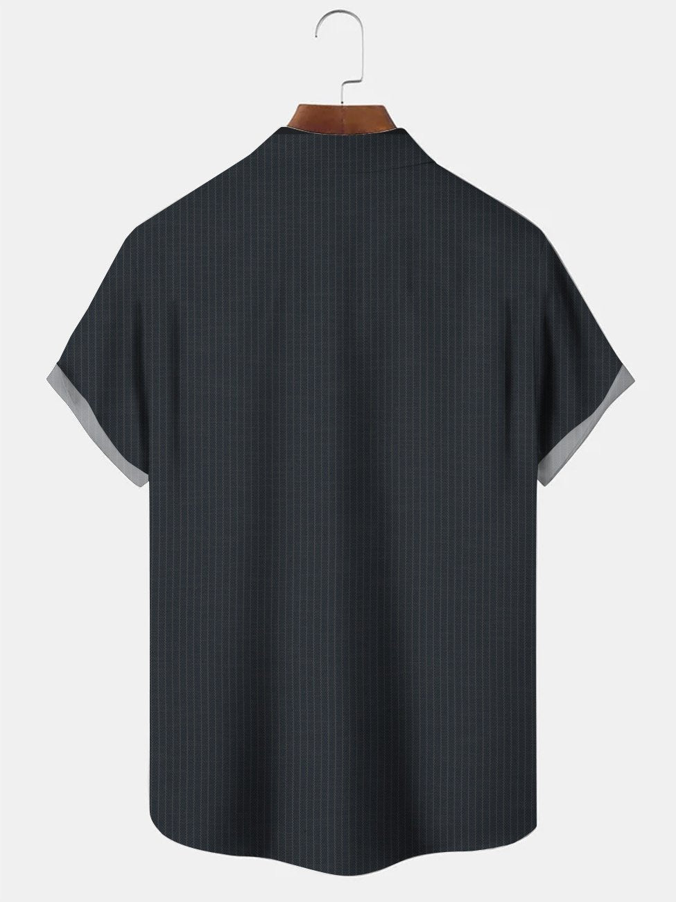 Camisa informal de manga corta para hombre, estilo años 50, con bolsillos y botones, diseño de árbol de coco y rayas geométricas de Alohadaddy