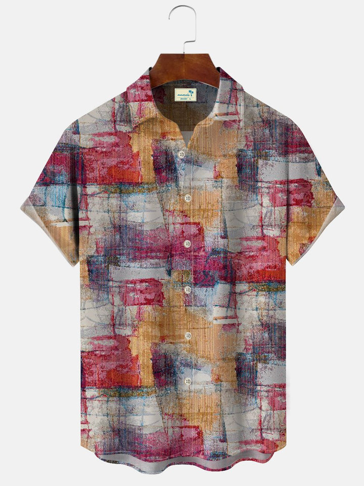 Alohadaddy Retro Geometric Pattern Men&