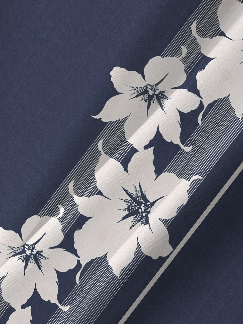 Chemise décontractée à manches courtes et boutons avec poches pour homme à rayures florales Alohadaddy