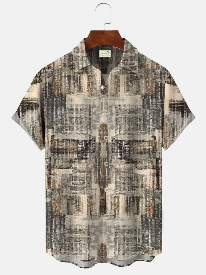 Alohadaddy Retro Geometric Pattern Men&