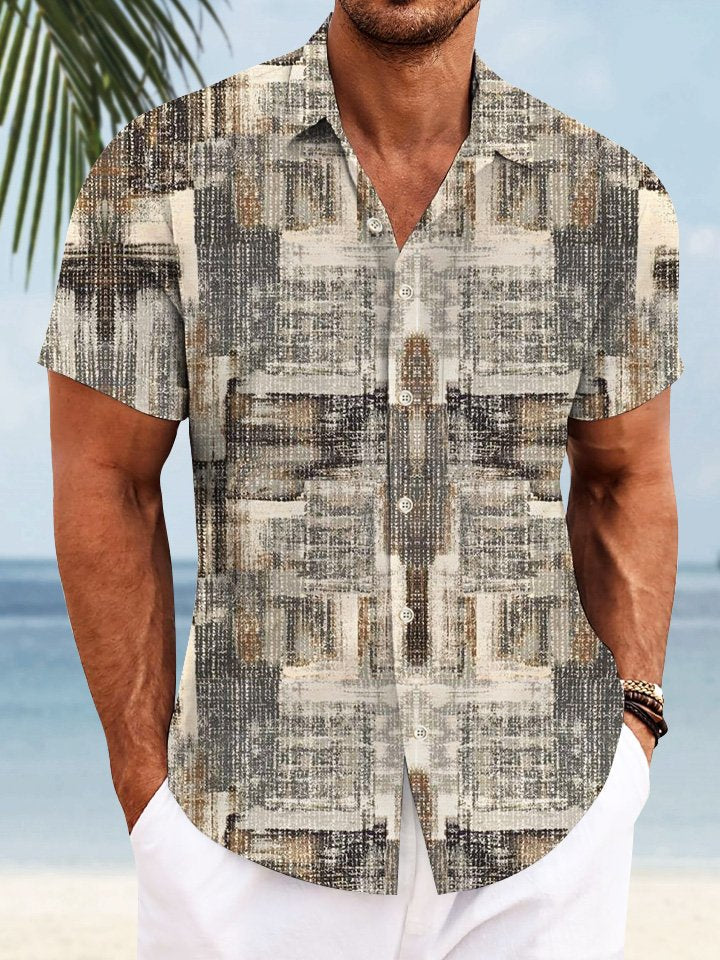 Alohadaddy Retro Geometric Pattern Men&