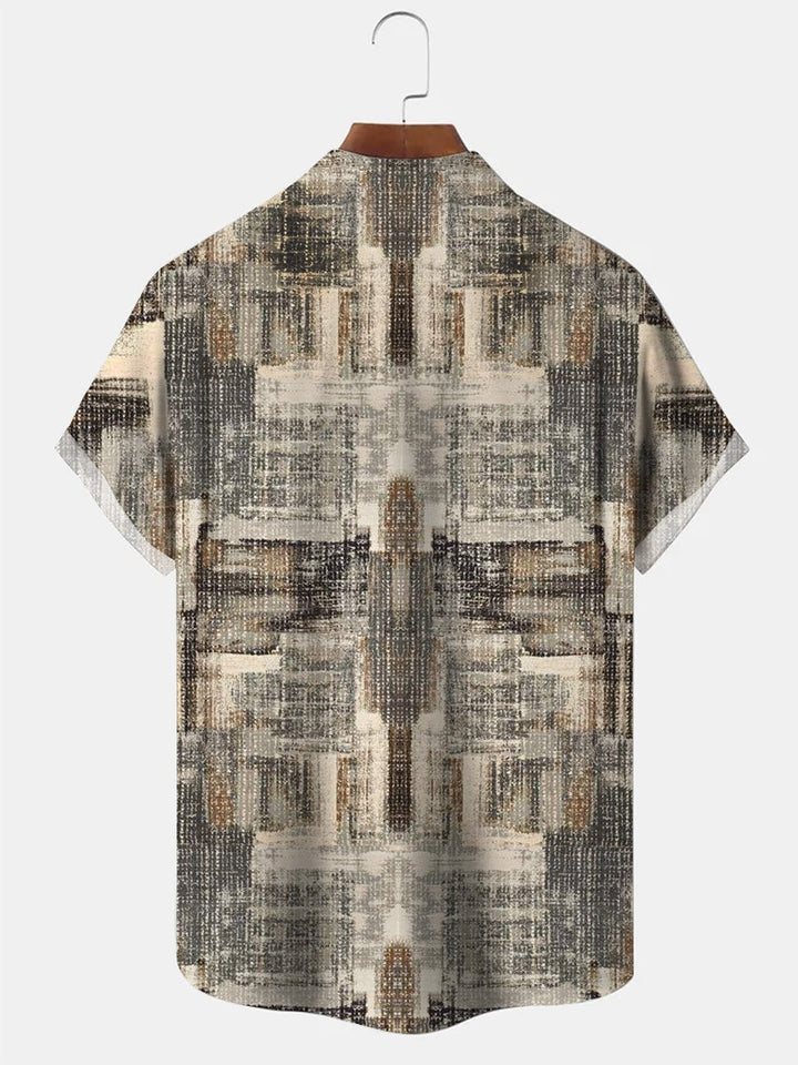 Alohadaddy Retro Geometric Pattern Men&