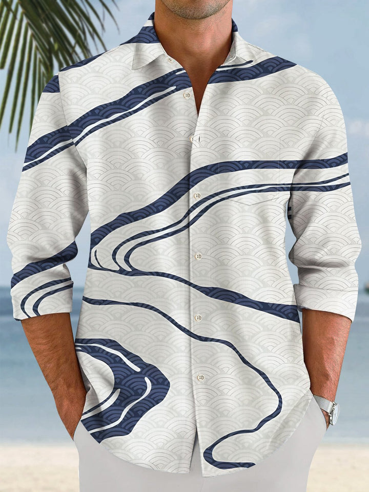 Alohadaddy Retro Geometric Stripes Men&